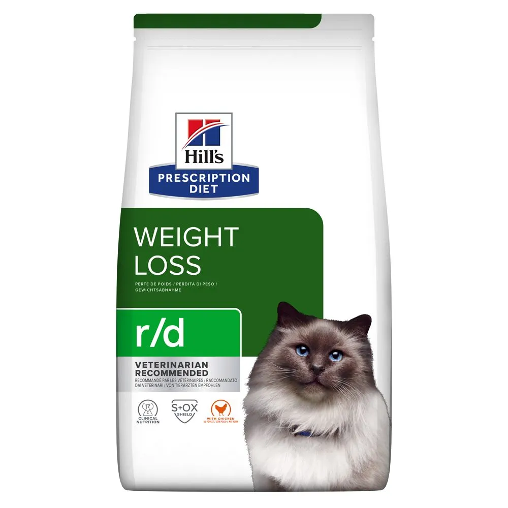 Hill's Prescription Diet R/d Weight Reduction Kattenvoer Met Kip 3kg 3 Hill's Prescription Diet R/d Weight Reduction Kattenvoer Met Kip 3kg