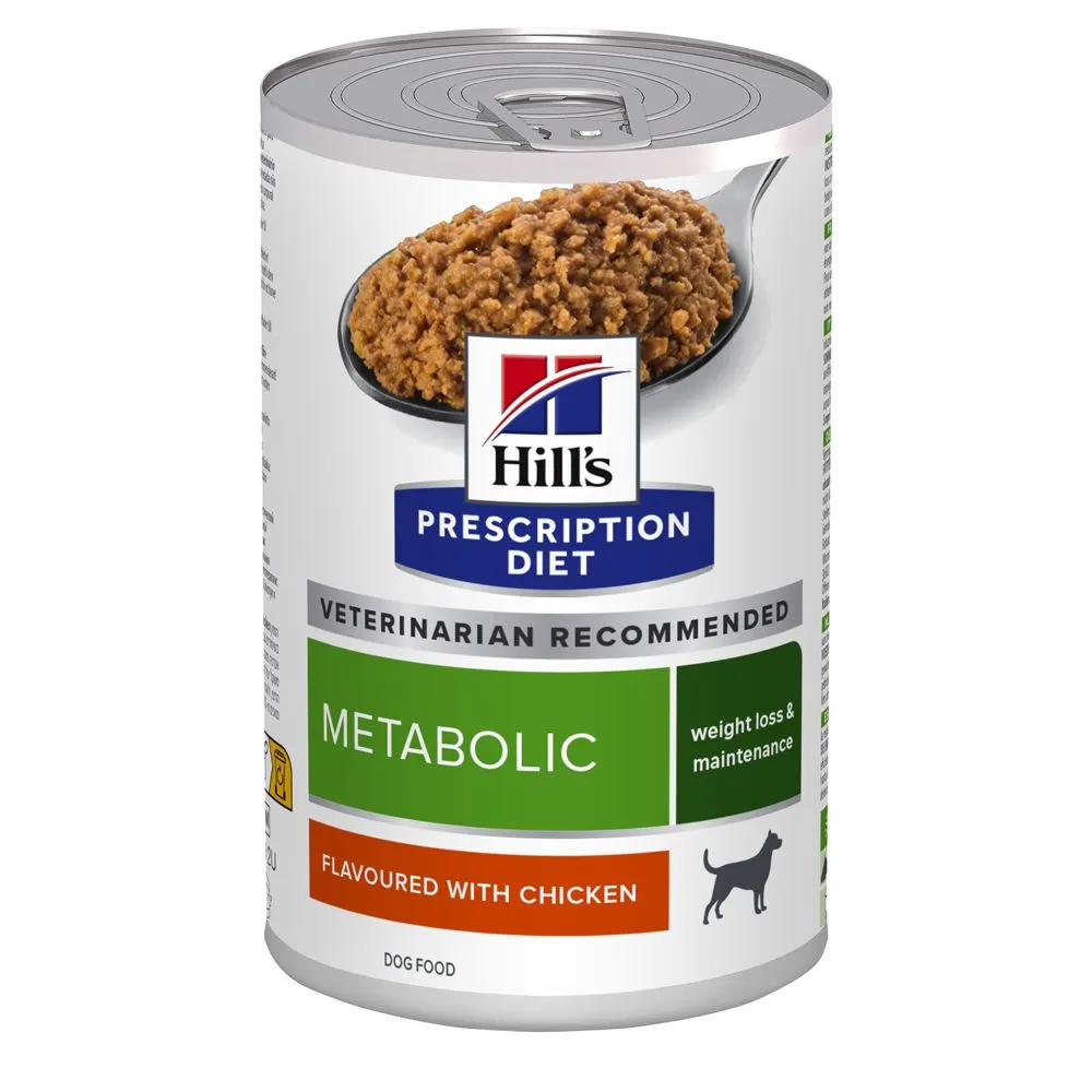 Hill's Hill’s Prescription Diet Metabolic – Hondenvoer Met Kip – 12x370g 3 Hill's Hill’s Prescription Diet Metabolic – Hondenvoer Met Kip – 12x370g