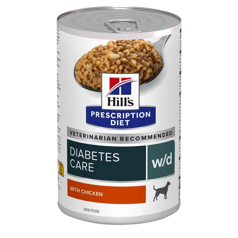 Hill's Hill’s Prescription Diet W/D – Hondenvoer Met Kip – 12x370g 3 Hill's Hill’s Prescription Diet W/D – Hondenvoer Met Kip – 12x370g