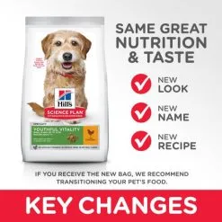 Hill's Science Plan Senior +7 Vitaliteit Kip -Hill‘s Verkoopwinkel 128466 atf11 52742024868 key changes 7 g