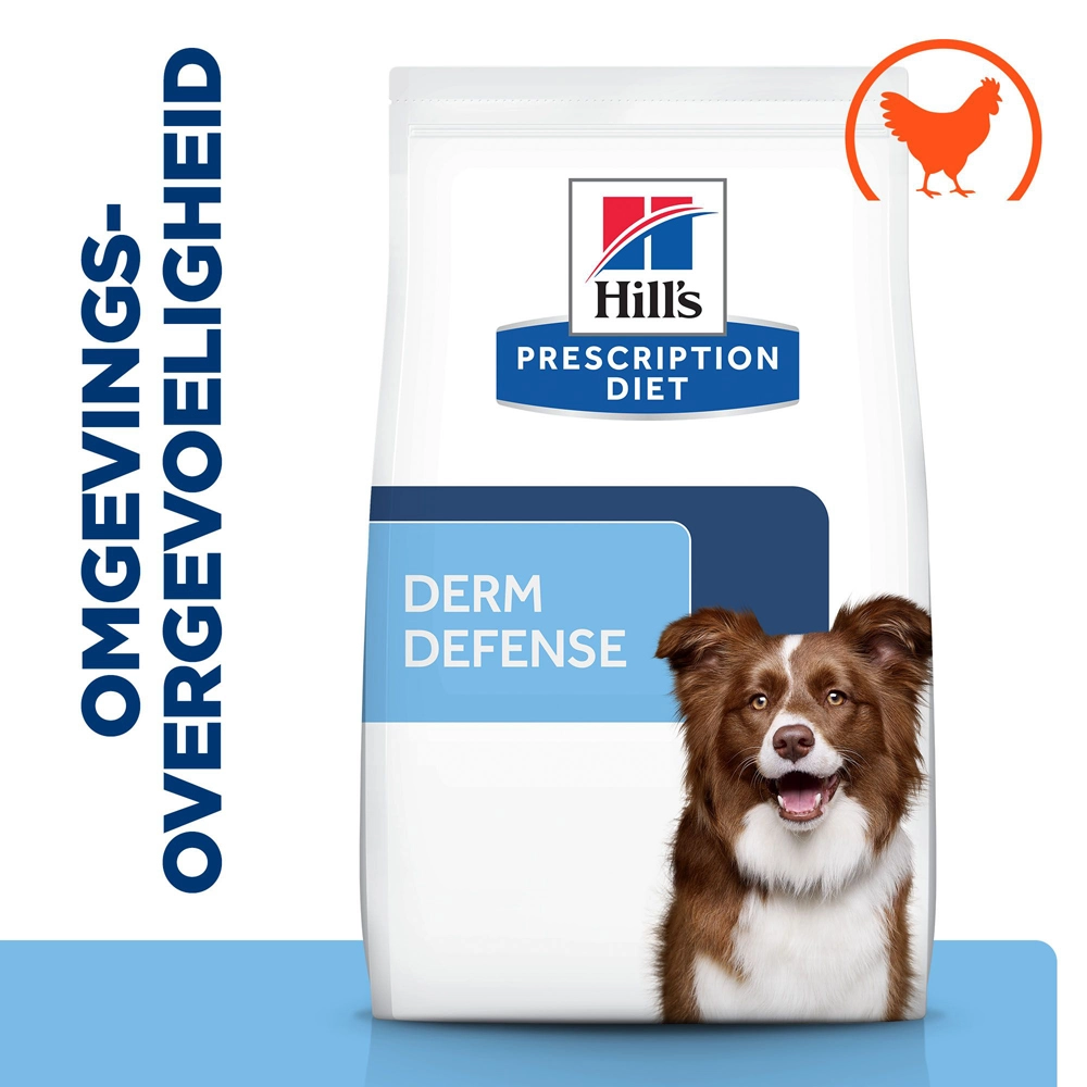 Hill's Prescription Diet Derm Defense Environmental Sensitivities Hondenvoer Met Kip 1.5kg 4 Hill's Prescription Diet Derm Defense Environmental Sensitivities Hondenvoer Met Kip 1.5kg - Afbeelding 2
