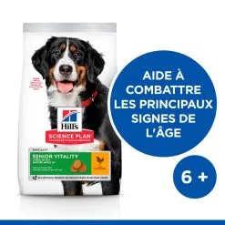 Hill's Mature Youthful Vitality Large Breed Kip 14kg -Hill‘s Verkoopwinkel 52742025964 2 science plan senior vitaity chien large croquettes poulet