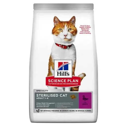 Hill's Science Plan Sterilised Cat Young Adult Eend 3 Hill's Science Plan Sterilised Cat Young Adult Eend