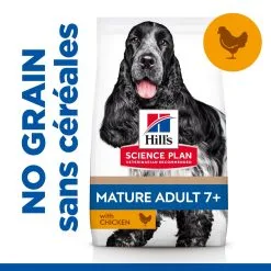 Hill's Science Plan Mature Adult No Grain - Kip - 14kg 10 Hill's Science Plan Mature Adult No Grain - Kip - 14kg -Hill‘s Verkoopwinkel 52742037271 3 science plan chien mature medium no grain croquettes poulet