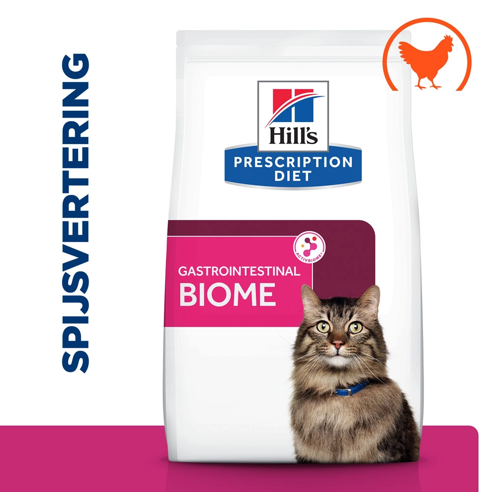 Hill's Prescription Diet Gastrointestinal Biome Kattenvoer 1,5kg 4 Hill's Prescription Diet Gastrointestinal Biome Kattenvoer 1,5kg - Afbeelding 2