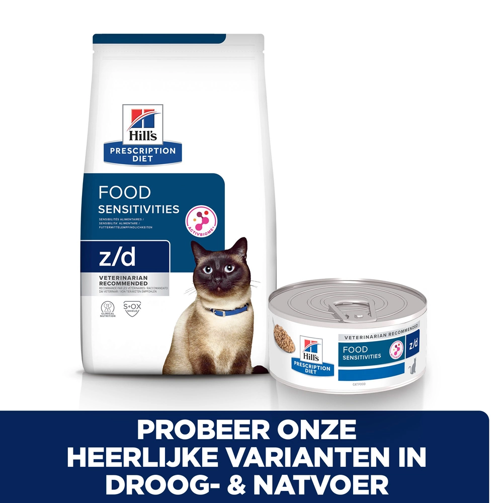 Hill's Prescription Diet Z/d Food Sensitivities Kattenvoer 3kg 8 Hill's Prescription Diet Z/d Food Sensitivities Kattenvoer 3kg - Afbeelding 6