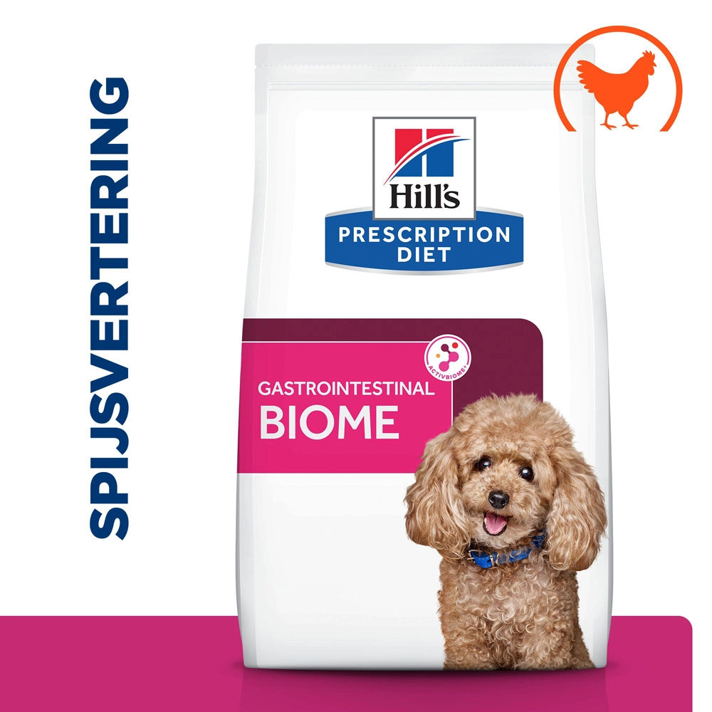 Hill's Hill’s Prescription Diet Gastrointestinal Biome Mini Hondenvoer Met Kip 1kg 4 Hill's Hill’s Prescription Diet Gastrointestinal Biome Mini Hondenvoer Met Kip 1kg - Afbeelding 2