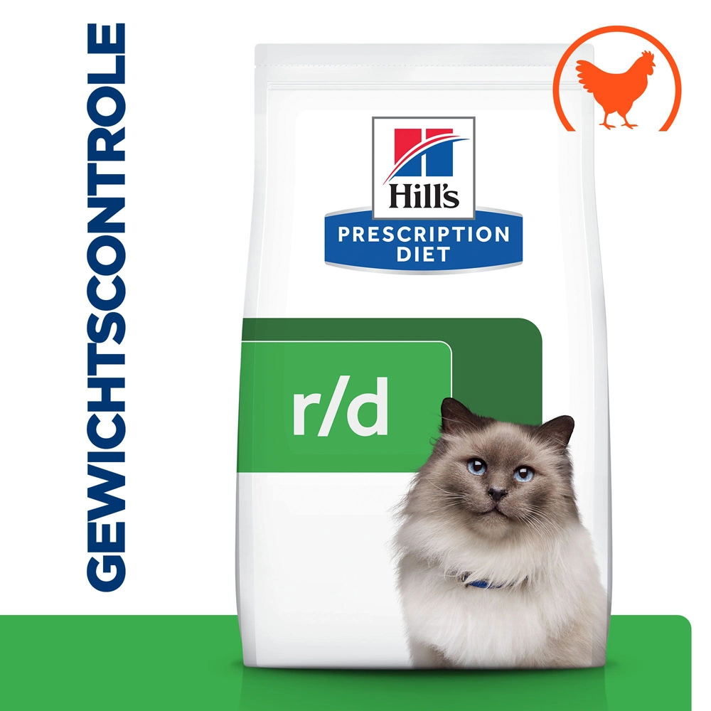 Hill's Prescription Diet R/d Weight Reduction Kattenvoer Met Kip 3kg 4 Hill's Prescription Diet R/d Weight Reduction Kattenvoer Met Kip 3kg - Afbeelding 2
