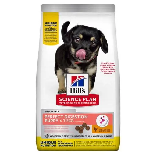 Hill's Science Plan Puppy Medium Perfect Digestion With Chicken And Rice 3 Hill's Science Plan Puppy Medium Perfect Digestion With Chicken And Rice