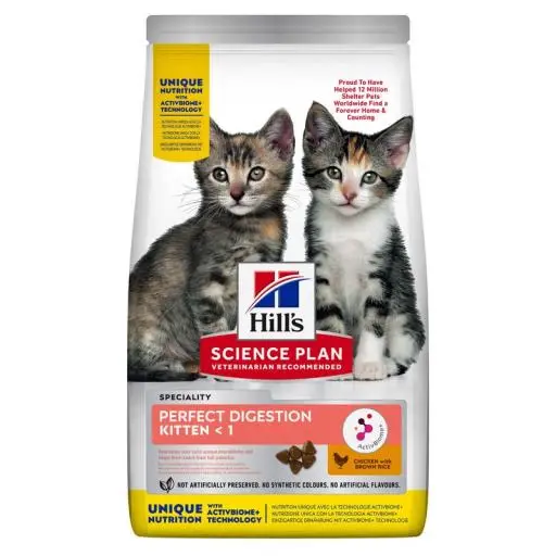Hill's Science Plan Kitten Perfect Digestion With Chicken And Rice 3 Hill's Science Plan Kitten Perfect Digestion With Chicken And Rice