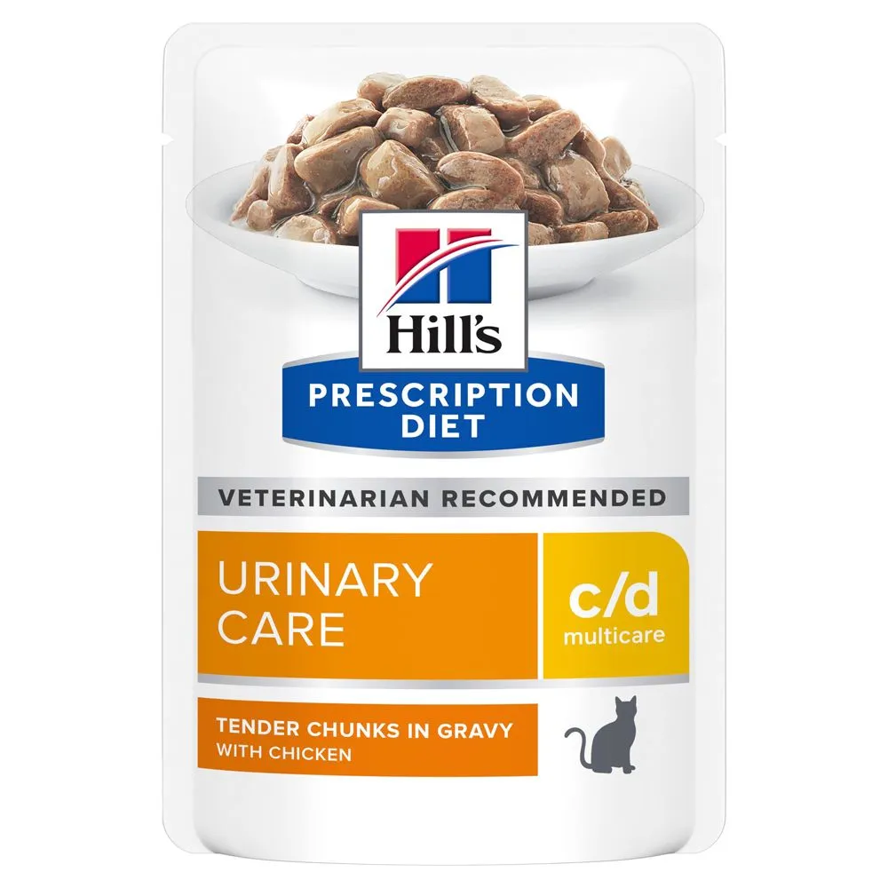 Hill's Hill’s Prescription Diet C/D – Kattenvoer Met Kip – Maaltijdzakjes 12x85g 3 Hill's Hill’s Prescription Diet C/D – Kattenvoer Met Kip – Maaltijdzakjes 12x85g