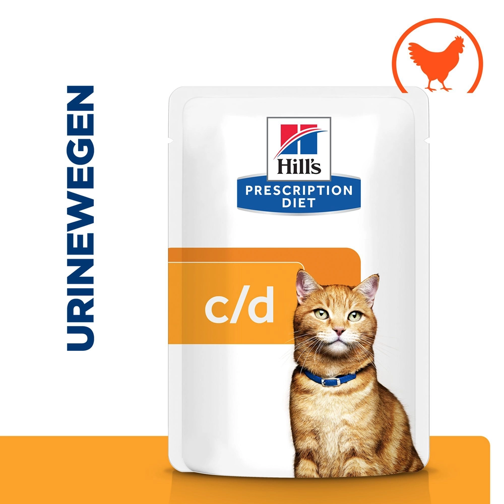 Hill's Hill’s Prescription Diet C/D – Kattenvoer Met Kip – Maaltijdzakjes 12x85g 4 Hill's Hill’s Prescription Diet C/D – Kattenvoer Met Kip – Maaltijdzakjes 12x85g - Afbeelding 2