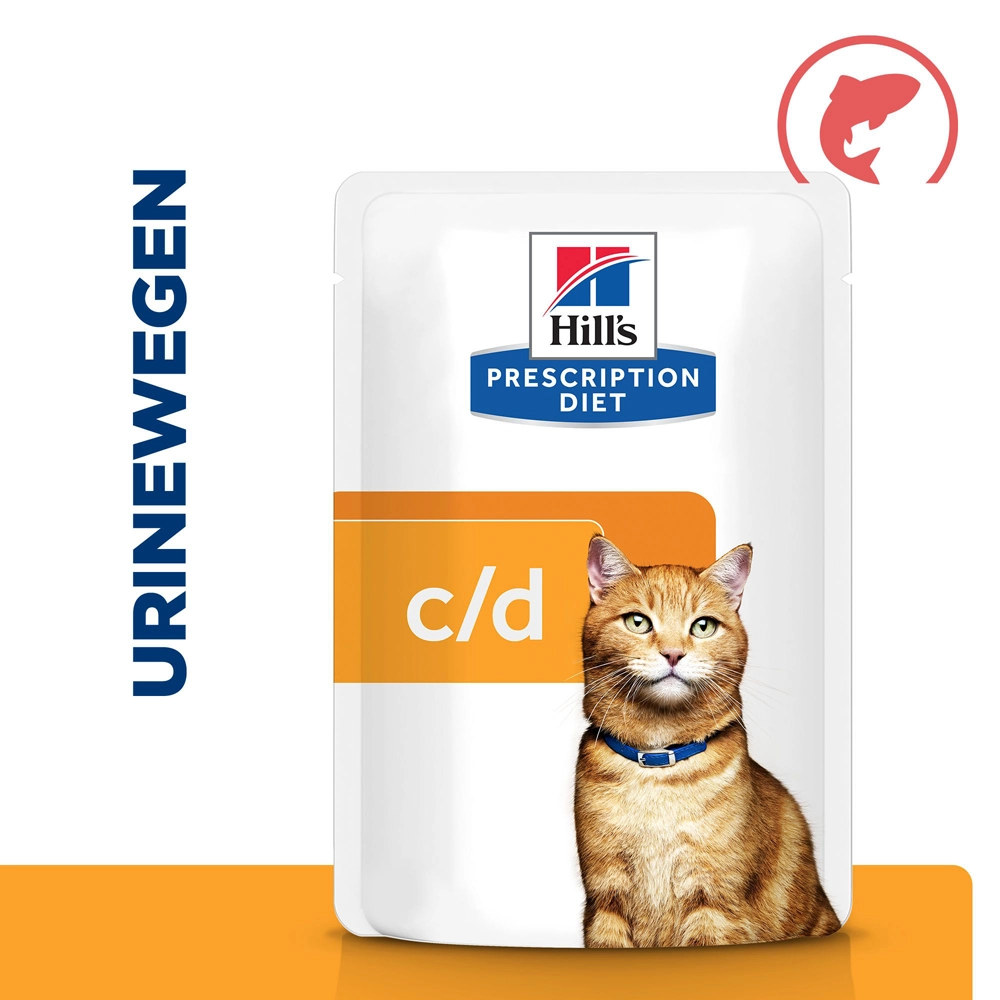Hill's Hill’s Prescription Diet C/D Multicare – Kattenvoer Met Zalm – Maaltijdzakjes 12x85g 4 Hill's Hill’s Prescription Diet C/D Multicare – Kattenvoer Met Zalm – Maaltijdzakjes 12x85g - Afbeelding 2