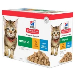 Hill's Hill’s Kitten Classic Selection Multipack Kip 12x85g -Hill‘s Verkoopwinkel 52742211503 1 1 science plan chaton sachet repas pack mixte poulet poisson