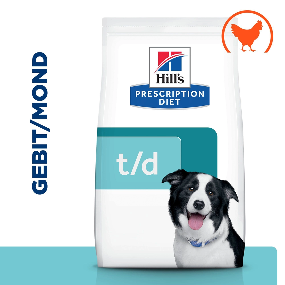 Hill's Prescription Diet T/d Dental Care Hondenvoer Met Kip 4kg 4 Hill's Prescription Diet T/d Dental Care Hondenvoer Met Kip 4kg - Afbeelding 2