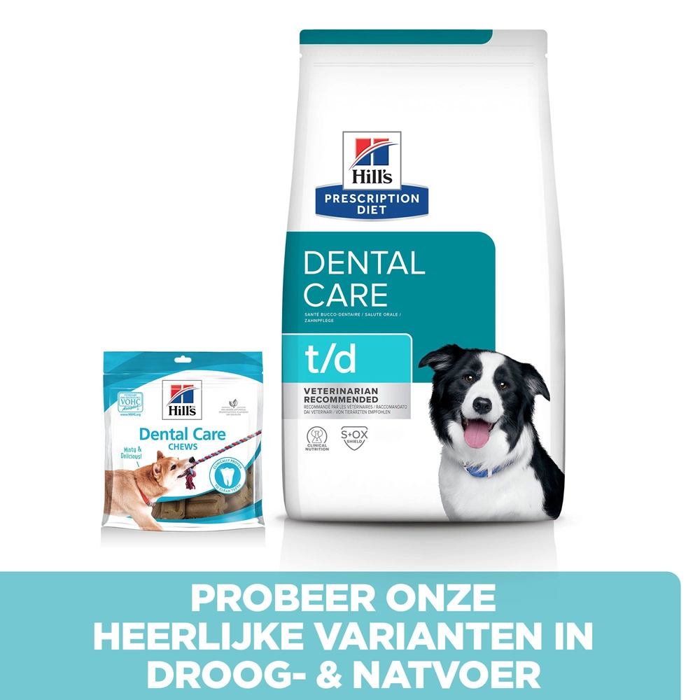 Hill's Prescription Diet T/d Dental Care Hondenvoer Met Kip 4kg 8 Hill's Prescription Diet T/d Dental Care Hondenvoer Met Kip 4kg - Afbeelding 6