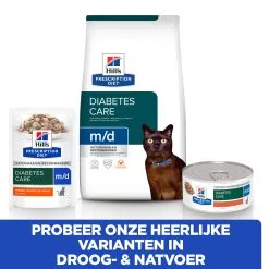 Hill's Hill’s Prescription Diet M/D Minced – Kattenvoer – 24x156g -Hill‘s Verkoopwinkel 52742428109 5 NL