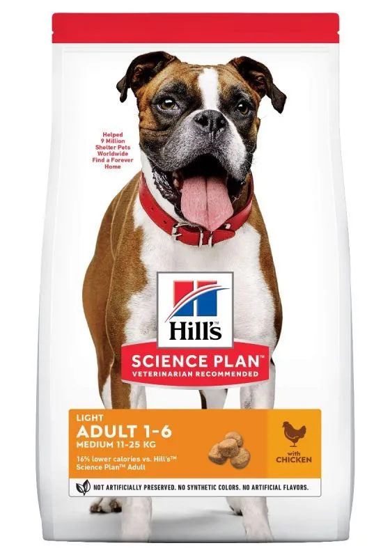 Hill's Hill’s Science Plan Adult Light Medium Kip 14kg 3 Hill's Hill’s Science Plan Adult Light Medium Kip 14kg