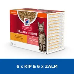Hill's Science Plan Healthy Cuisine Adult Multipack Voor Katten Met Kip En Zalm 17 Hill's Science Plan Healthy Cuisine Adult Multipack Voor Katten Met Kip En Zalm -Hill‘s Verkoopwinkel Hill27s Healthy Cuisine Volwassen Kat Stoofpotje 8 NL