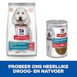 Hill's Science Plan Hypoallergenic Medium Hond Met Zalm 14kg -Hill‘s Verkoopwinkel Hills Science Plan Hypoallergenic Medium Hond 3 NL 1