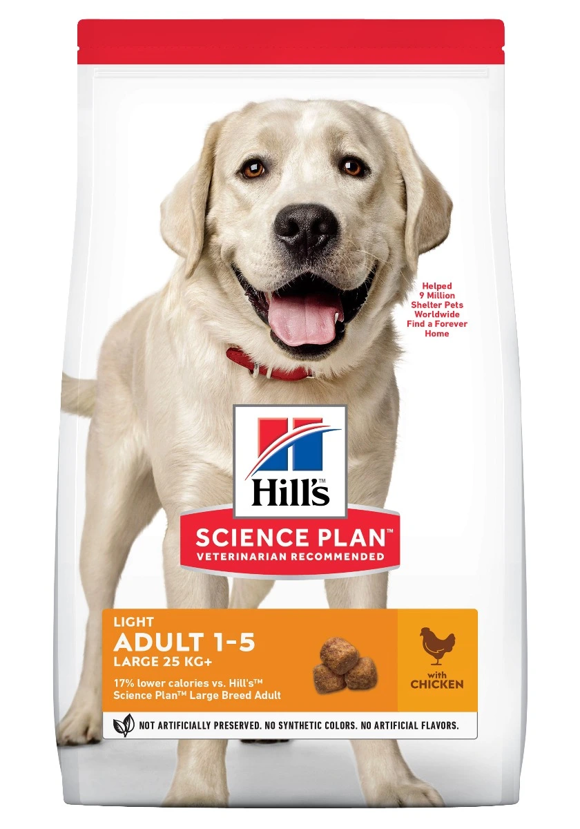 Hill's Science Plan Adult Light Large Breed Hondenvoer Met Kip 18kg 4 Hill's Science Plan Adult Light Large Breed Hondenvoer Met Kip 18kg - Afbeelding 2