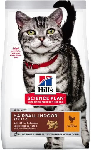 Hill's Science Plan Adult Binnenshuis Haarbal Kip 3 Hill's Science Plan Adult Binnenshuis Haarbal Kip